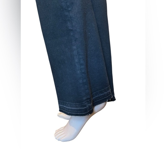 Rag & Bone Bella High-Rise Flare Bootcut Jeans Womens Hem Slit Black Denim 24 - Picture 6 of 14